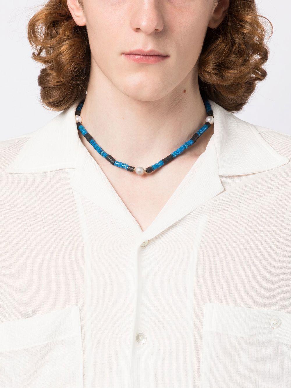 freshwater pearl and shell necklace Product Image