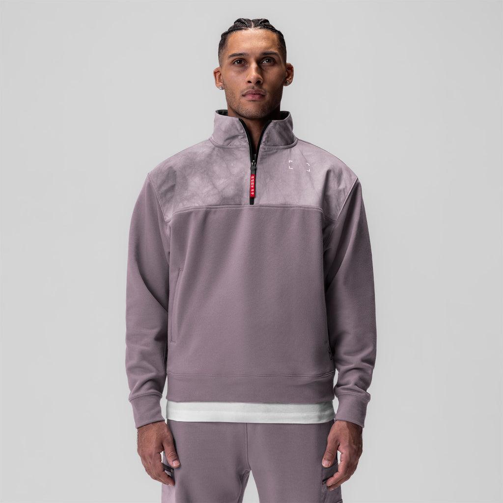 0903. Tech-Terry™ Paneled Quarter Zip - Moonscape "Wave Dye" Product Image