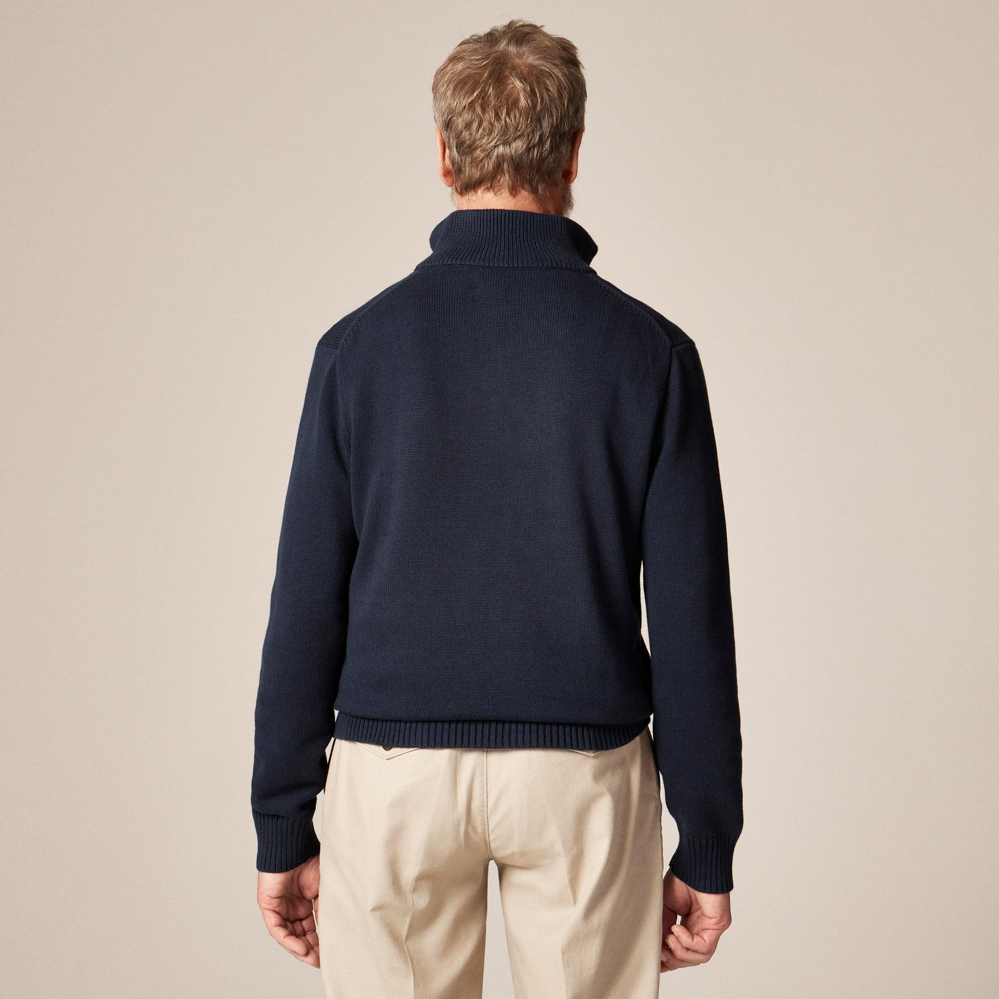Heritage cotton half-zip sweater Product Image