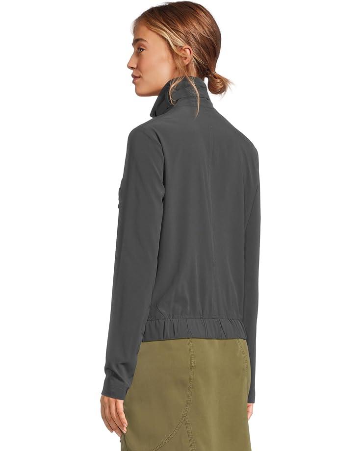 Stretch Poplin Double Shirred Panel Skirt Product Image