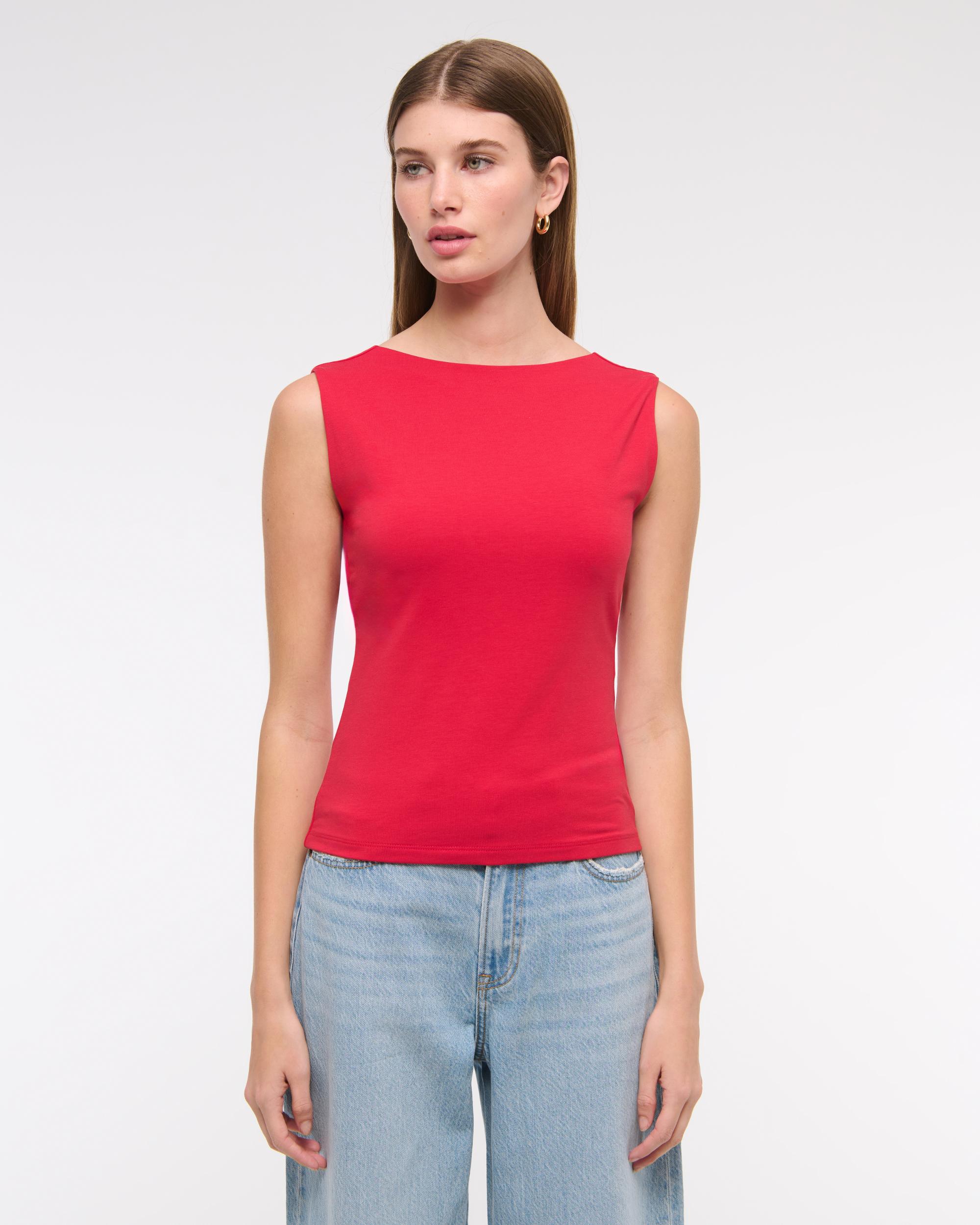 Draped Cowl Back Top Product Image