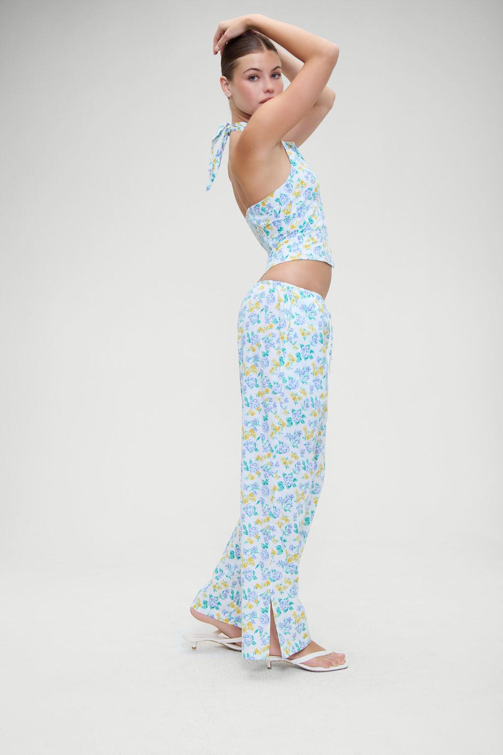 Cottage Halter Top - Coastal Floral Product Image