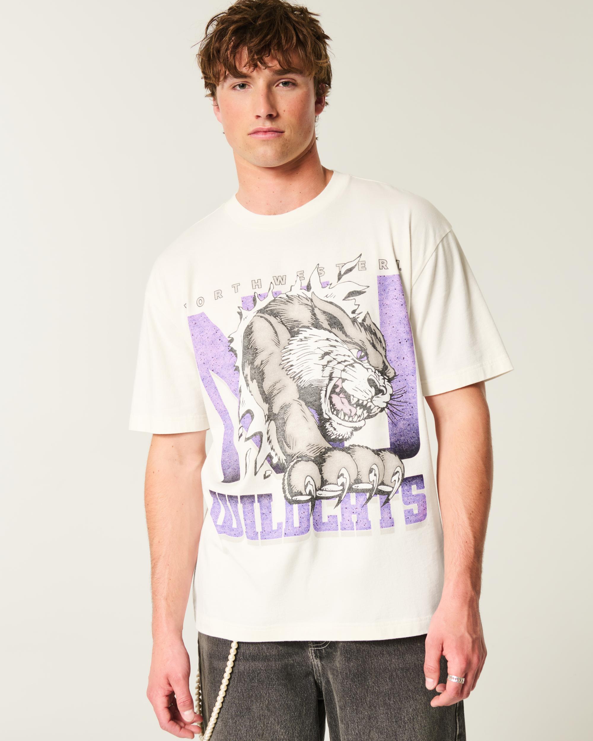 Boxy Northwestern University Wildcats Graphic Tee Product Image