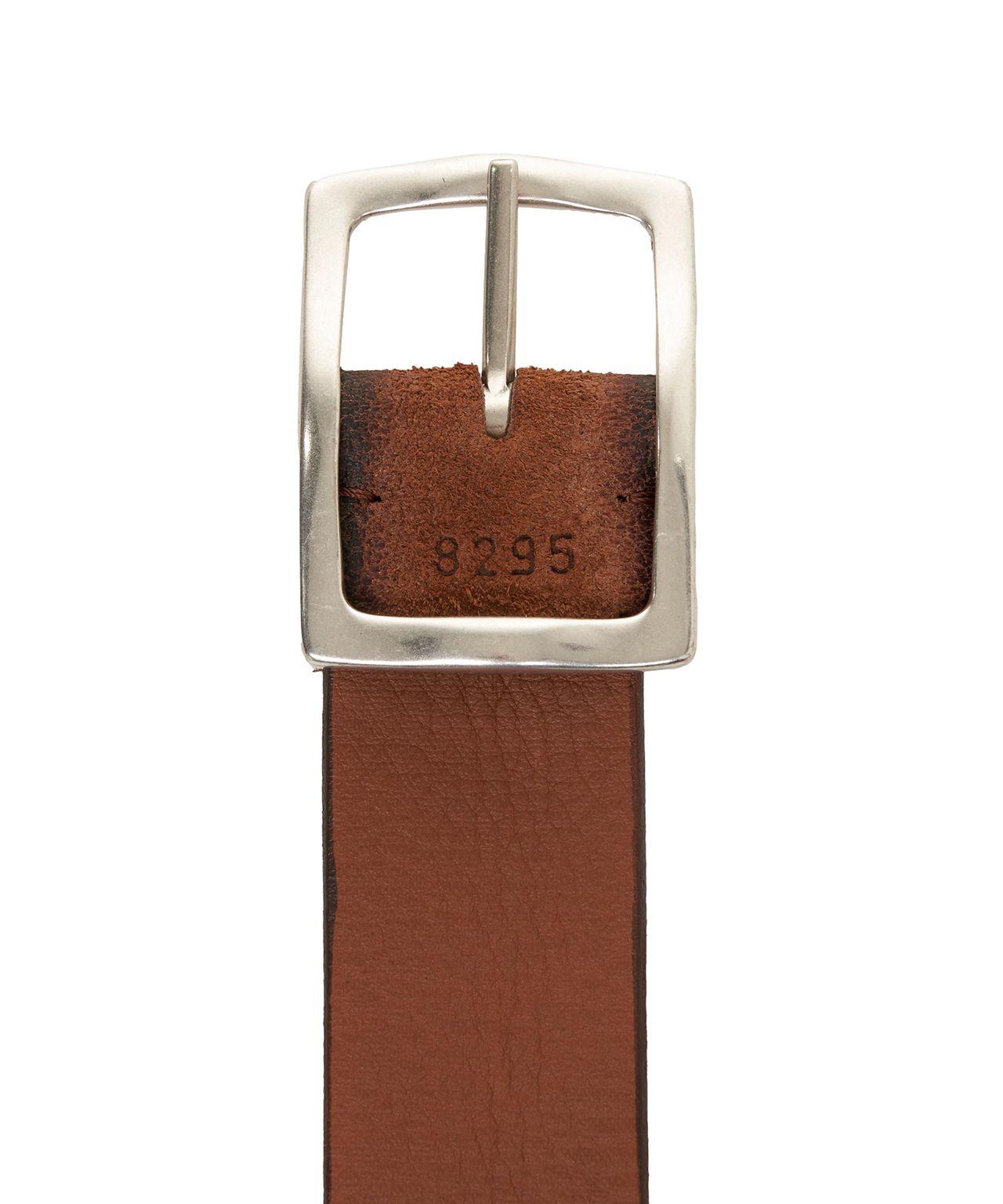 Leather belt with buckle Product Image