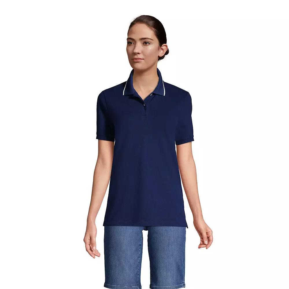 Women's Lands' End Mesh Polo Shirt,  Product Image