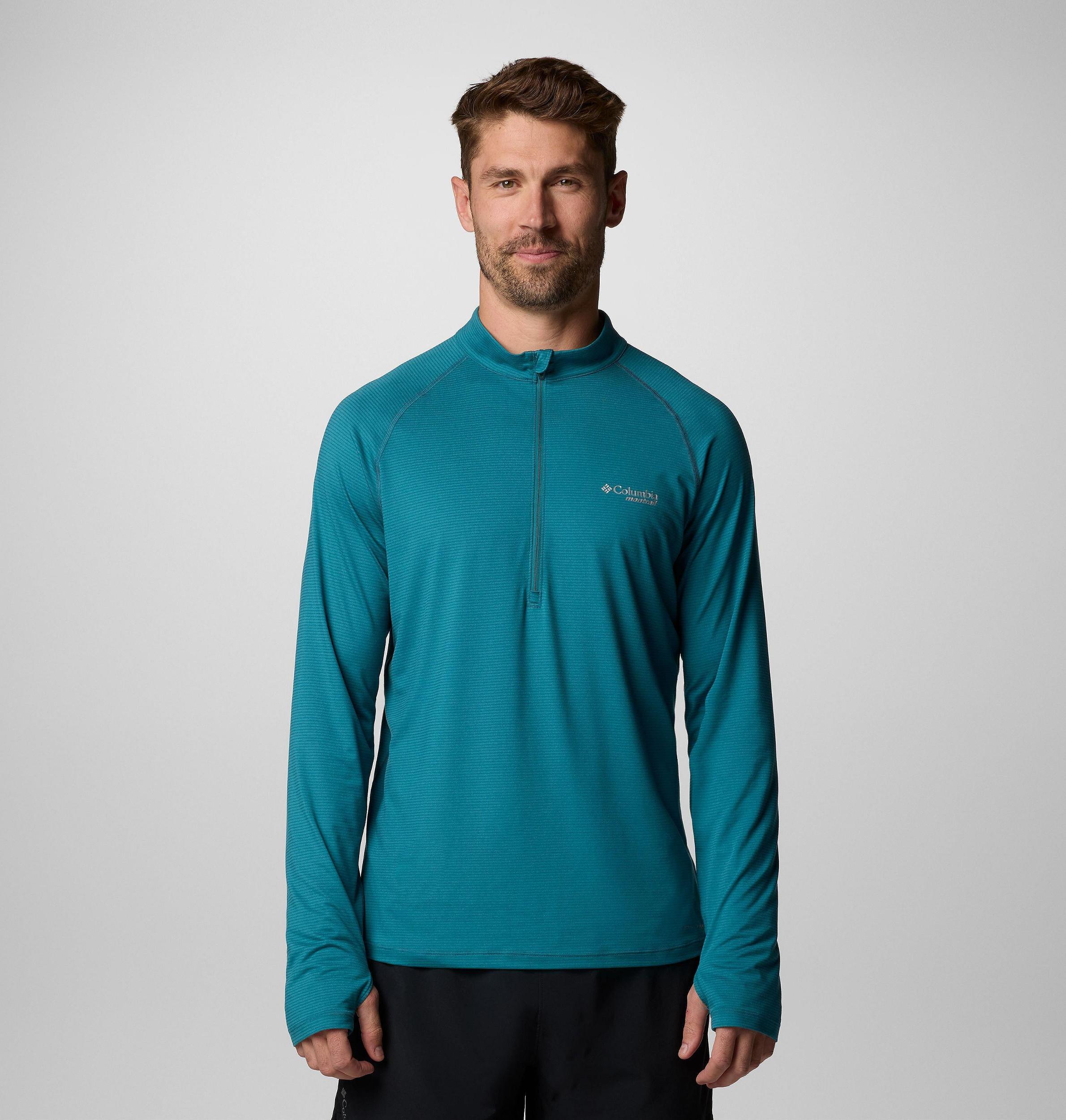 Columbia Mens Endless Trail Half Zip Mesh Long Sleeve Shirt- Product Image