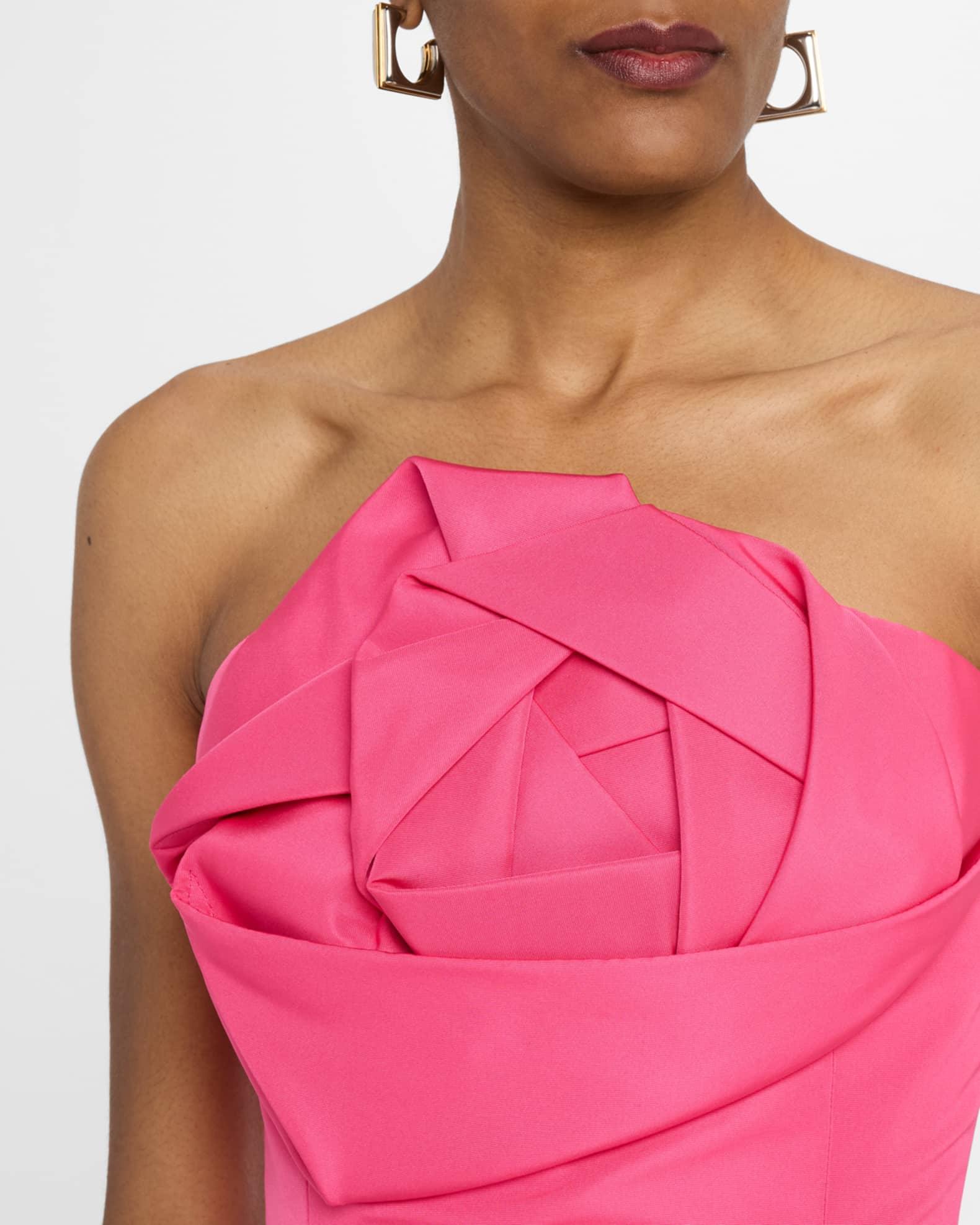 Rose Strapless Faille Mini Dress Product Image