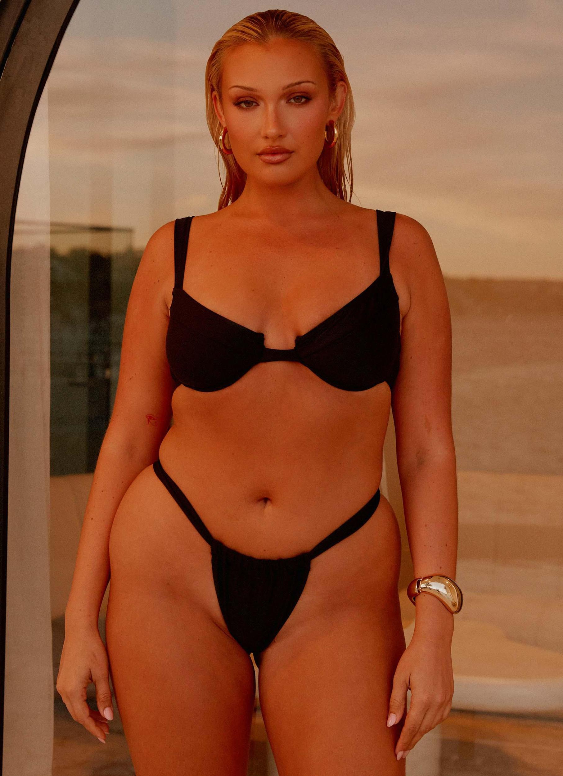 Airlie Scrunch Bikini Bottoms - Black Product Image