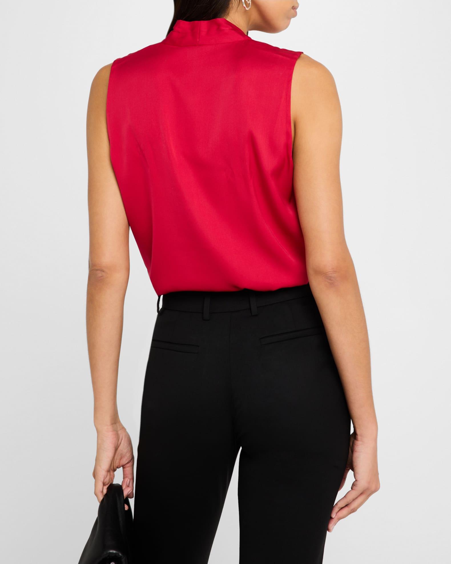 Womens Mila Sleeveless Silk-Blend Blouse Product Image