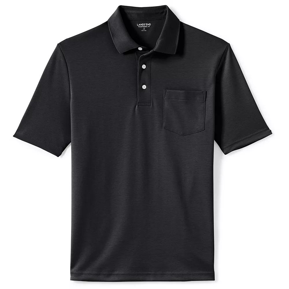 Men's Lands' End Super Soft Supima Pocket Polo,  Product Image