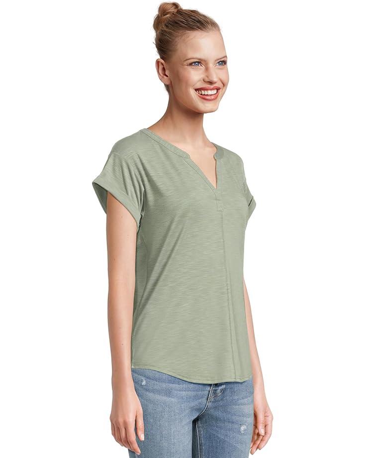 Soft Stretch Supima Tee Scoopneck Short-Sleeve Stripe Product Image