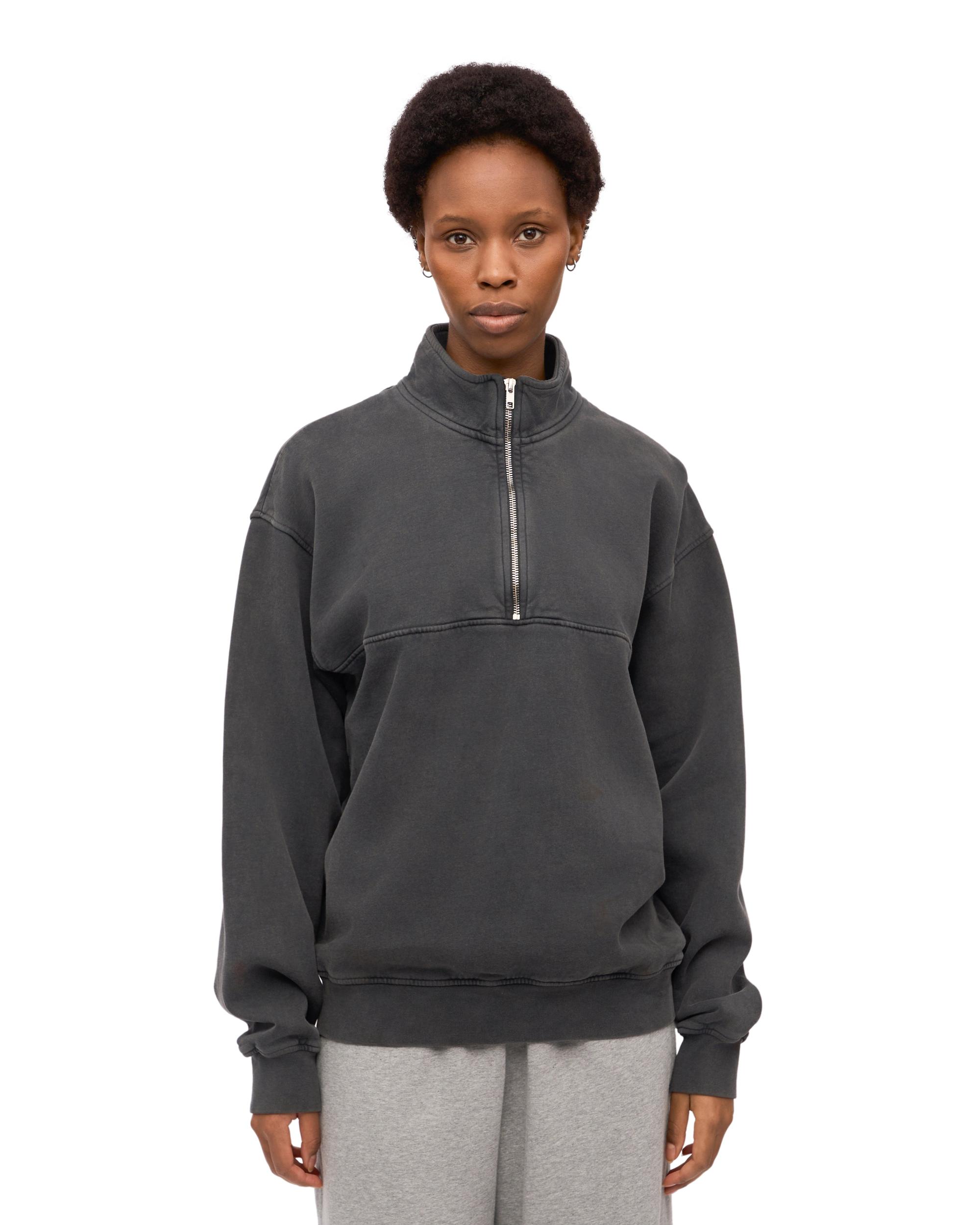 Organic Quarter Zip - Faded Black Product Image