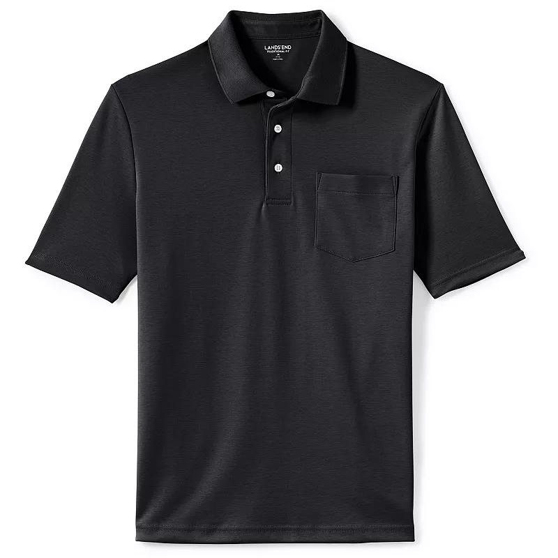 Men's Lands' End Super Soft Supima Pocket Polo,  Product Image