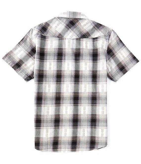 Flag and Anthem Groveton Vintage Plaid Short-Sleeve Washed Western Shirt Product Image