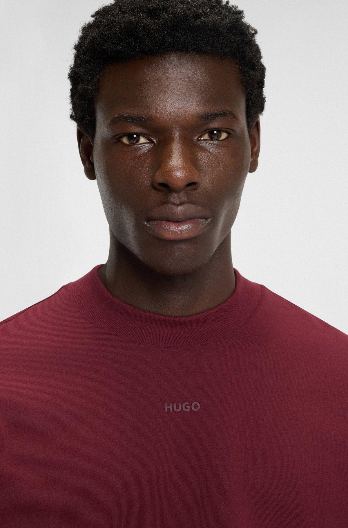 Cotton-jersey relaxed-fit T-shirt with logo print Product Image