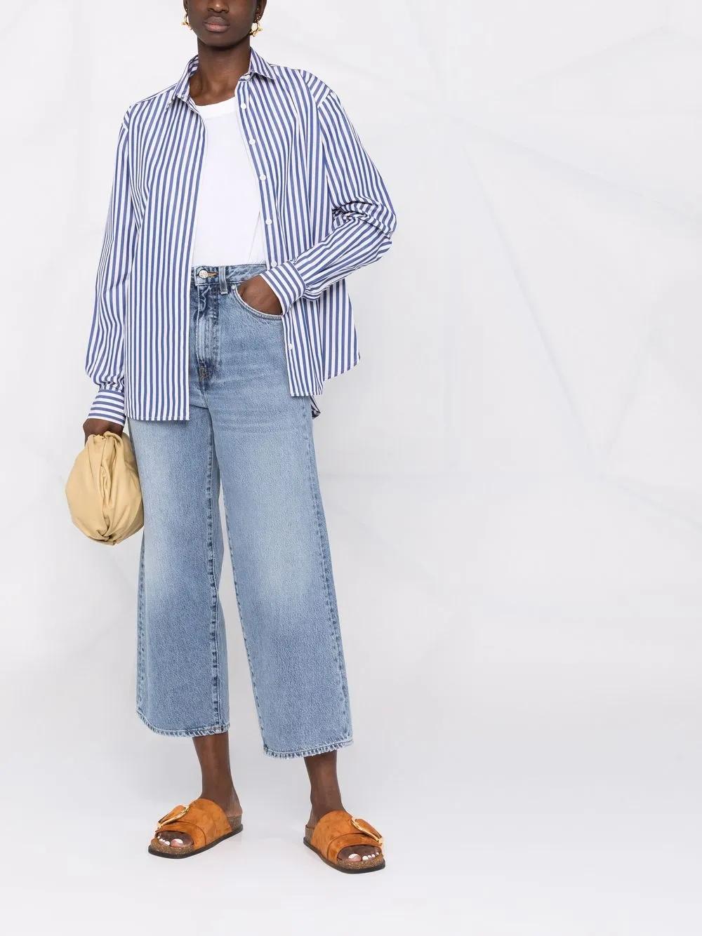 high-waisted wide-leg jeans Product Image