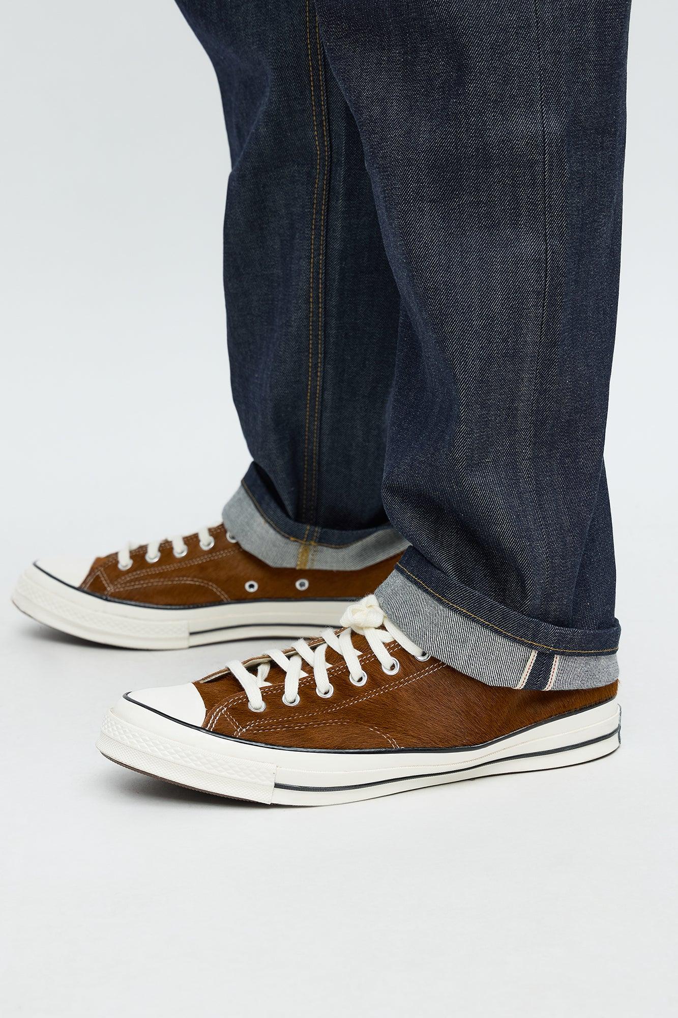 Slim Raw Selvedge Jeans - Indigo Male Product Image