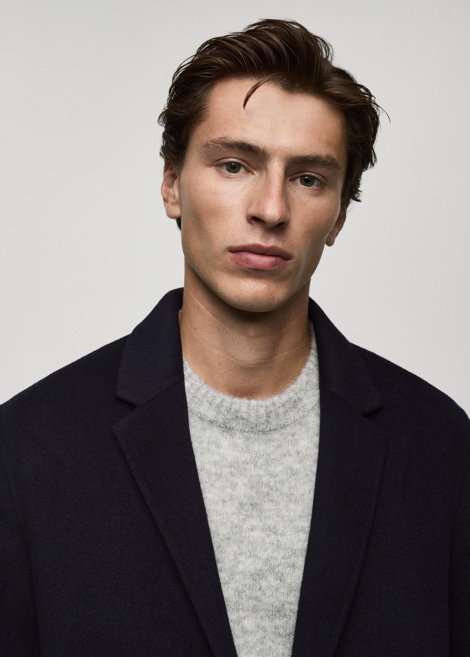 Handmade wool coat - Men | MANGO USA Product Image