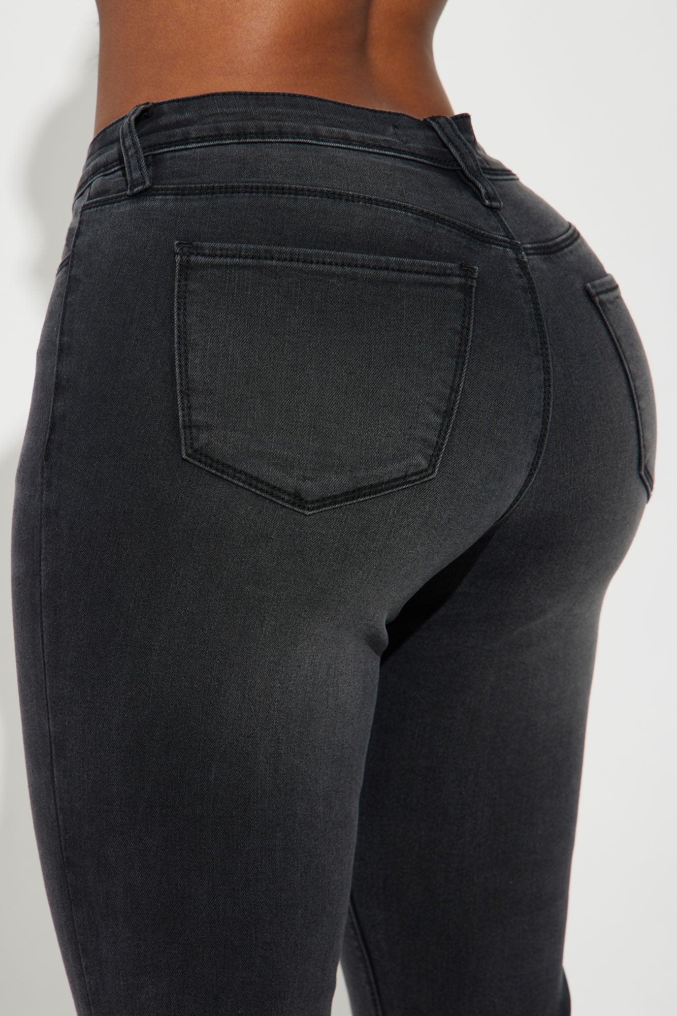 Lost Without You Soft Stretch Bootcut Jeans - Black Wash Product Image