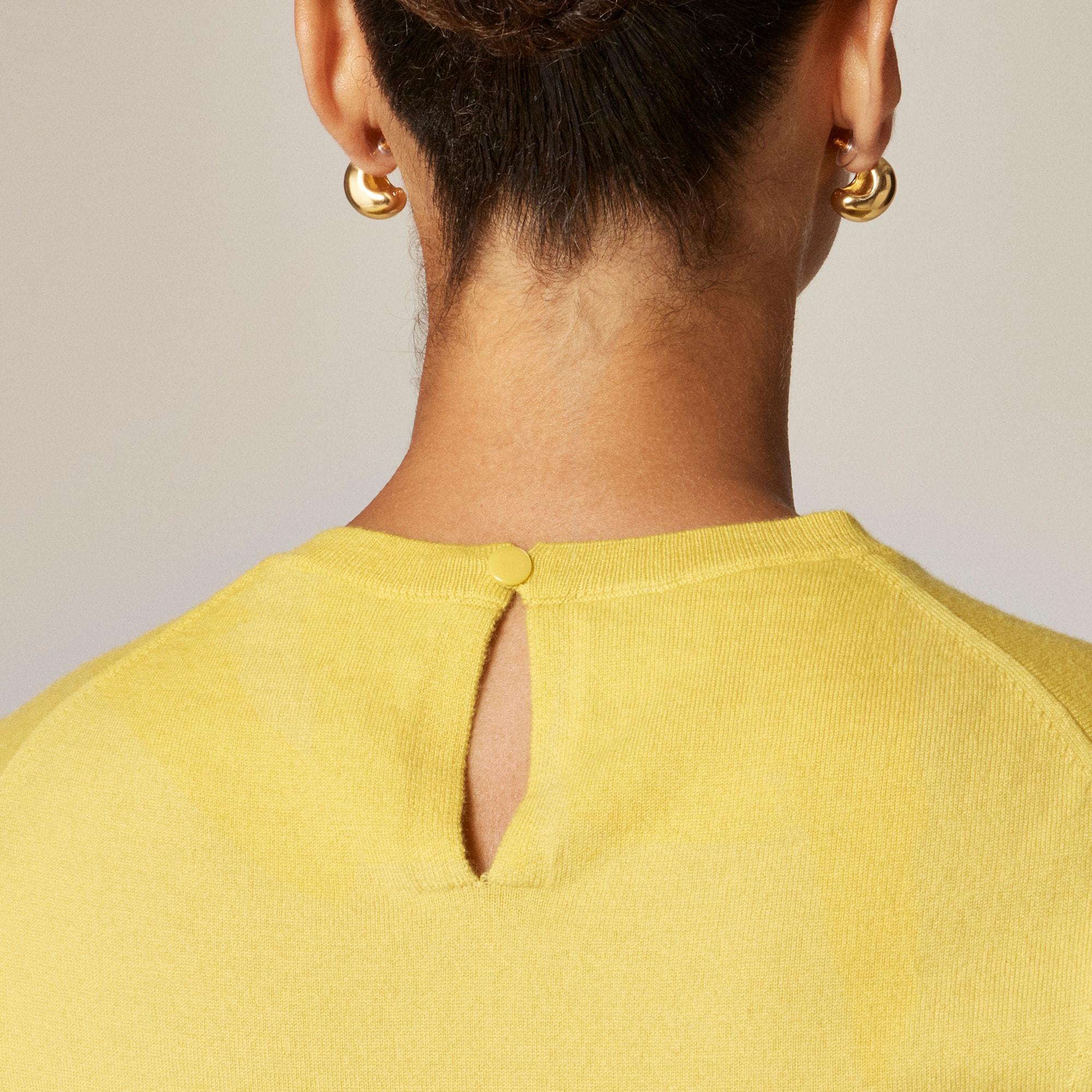 Featherweight cashmere-blend cropped sweater shell Product Image