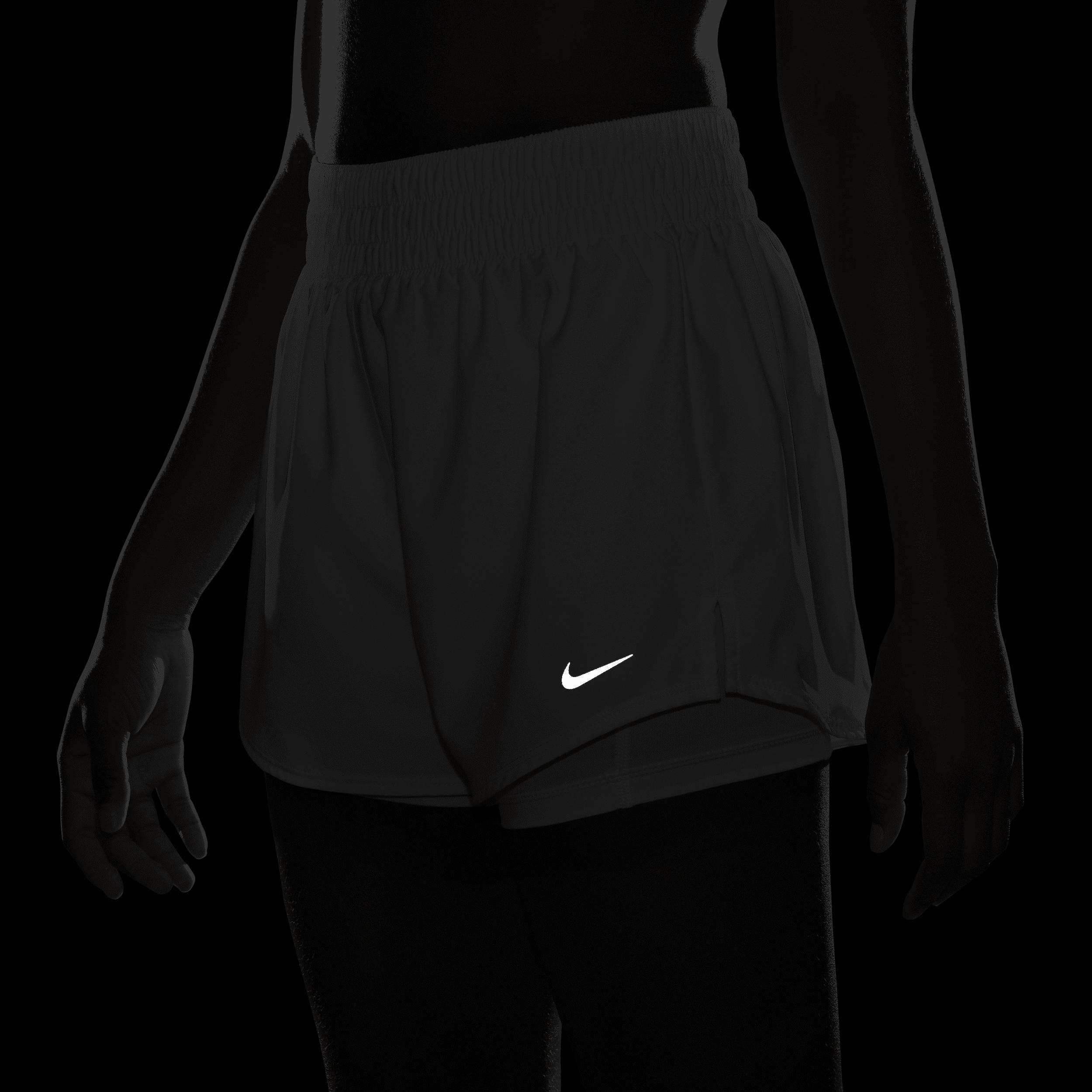 Nike Womens One Dri-FIT High-Waisted 3 2-in-1 Shorts | DX6016-100 Product Image