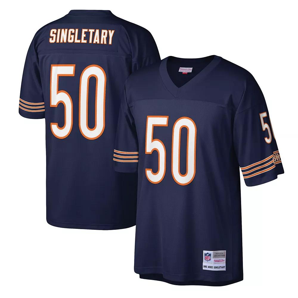 Men's Mitchell & Ness Mike Singletary Navy Chicago Bears Legacy Replica Jersey, Size: Medium, Blue Product Image