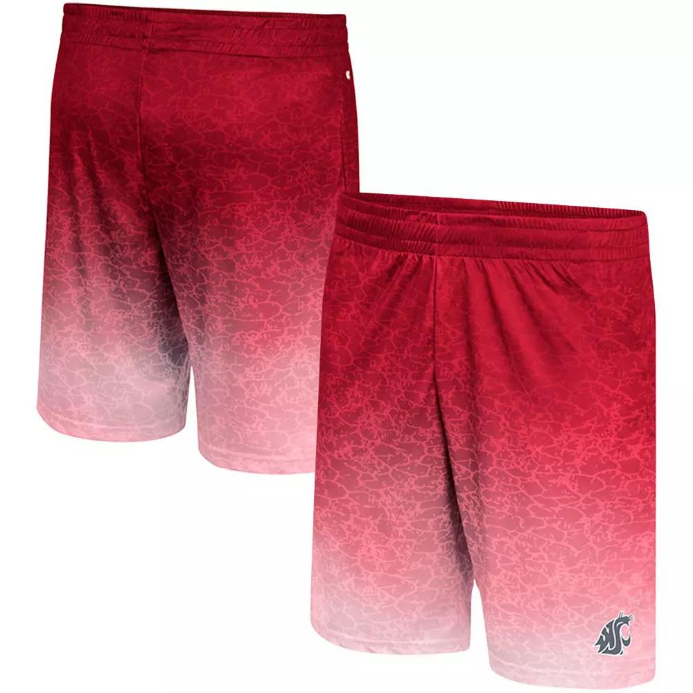 Men's Colosseum Crimson Washington State Cougars Walter Shorts,  Product Image