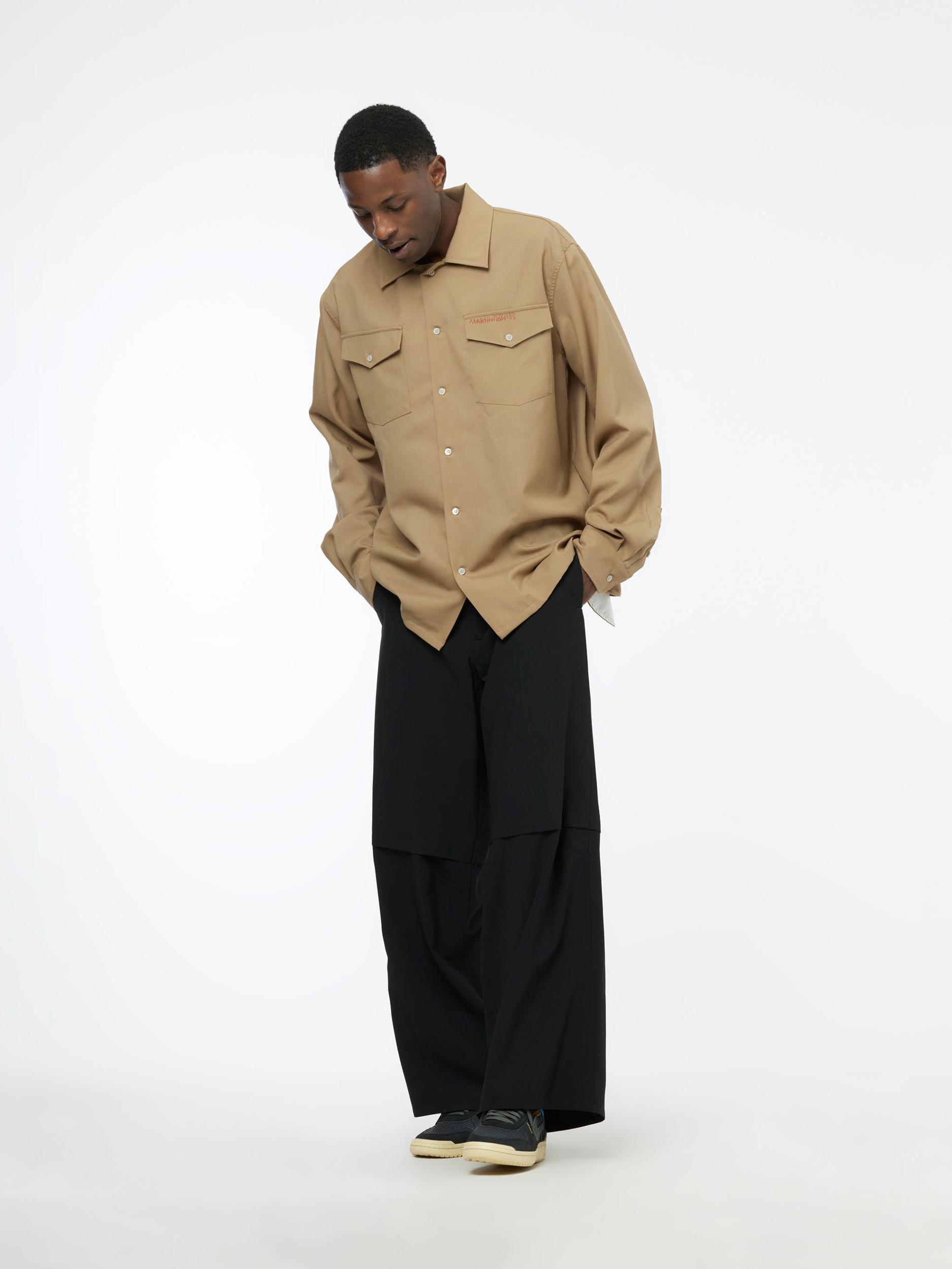 Long Sleeve Shirt - Relaxed Fit (Biscuit) Product Image