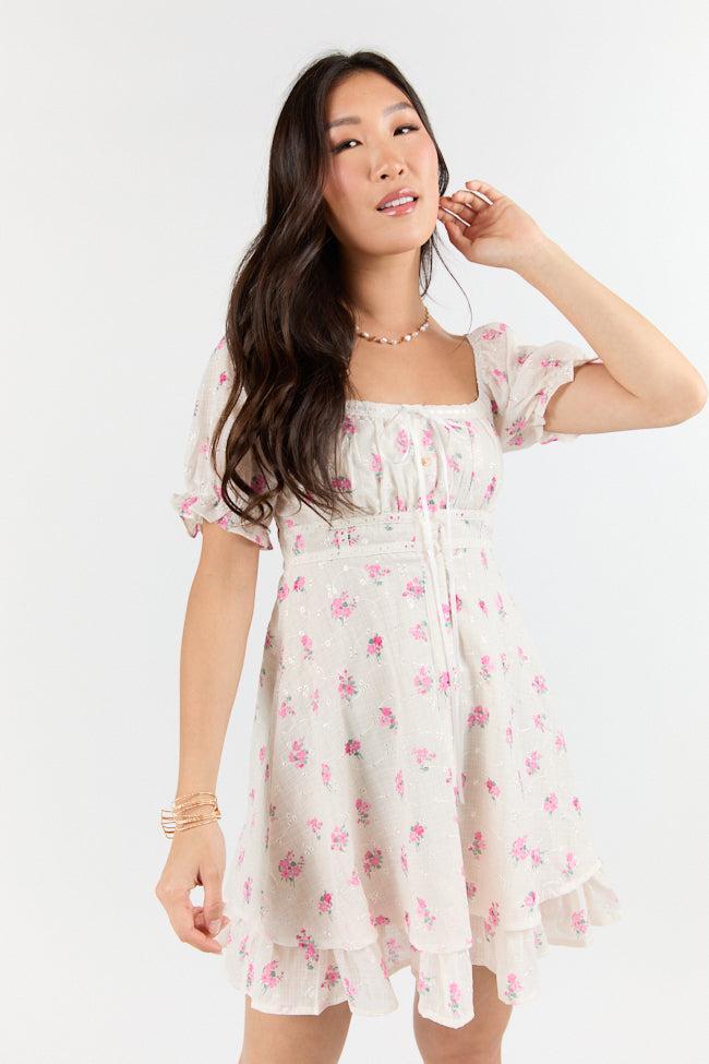 Floral Whisper Ivory Floral Dress SALE Product Image