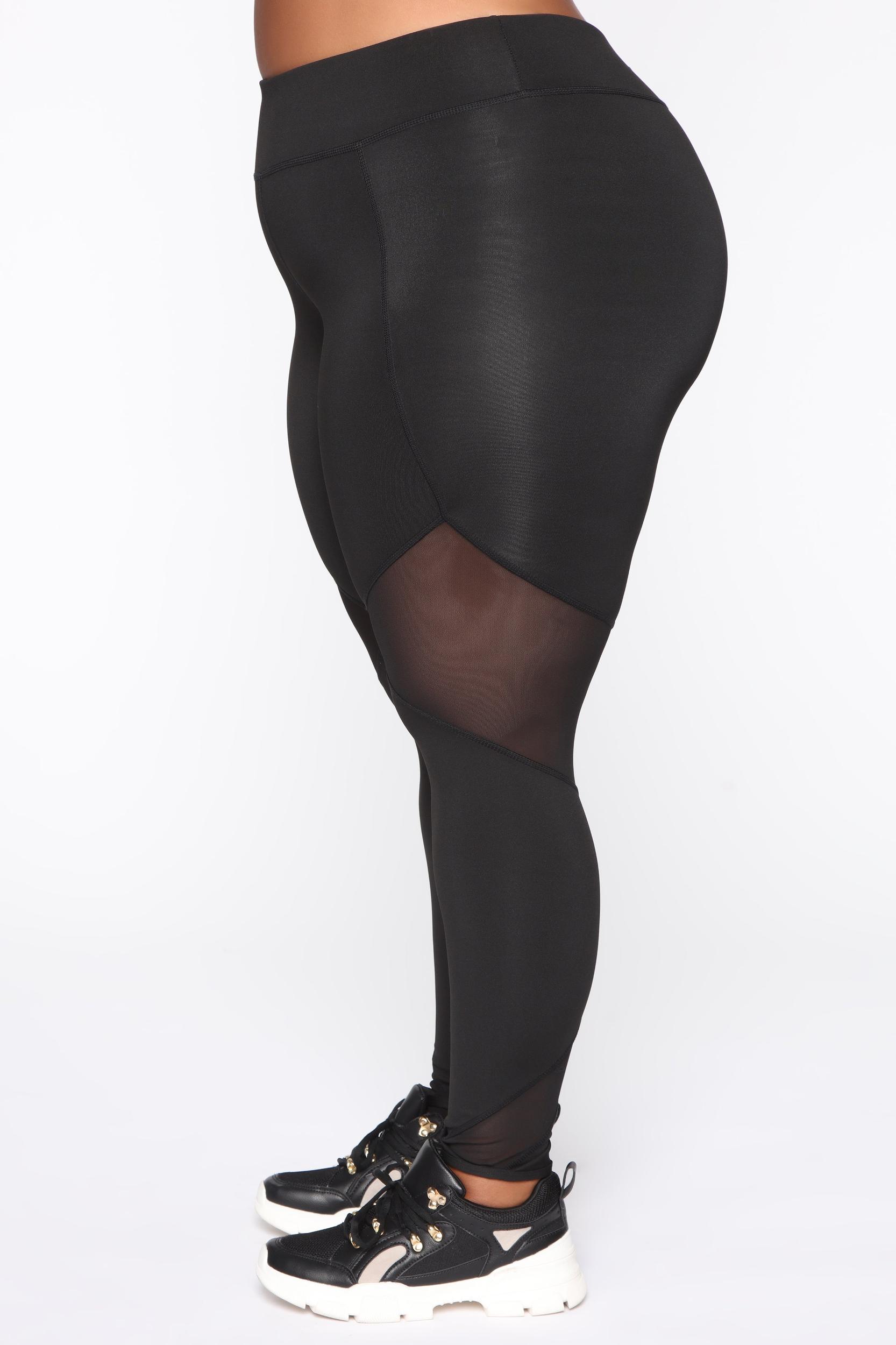 Mesh It Up Active Leggings - Black Product Image