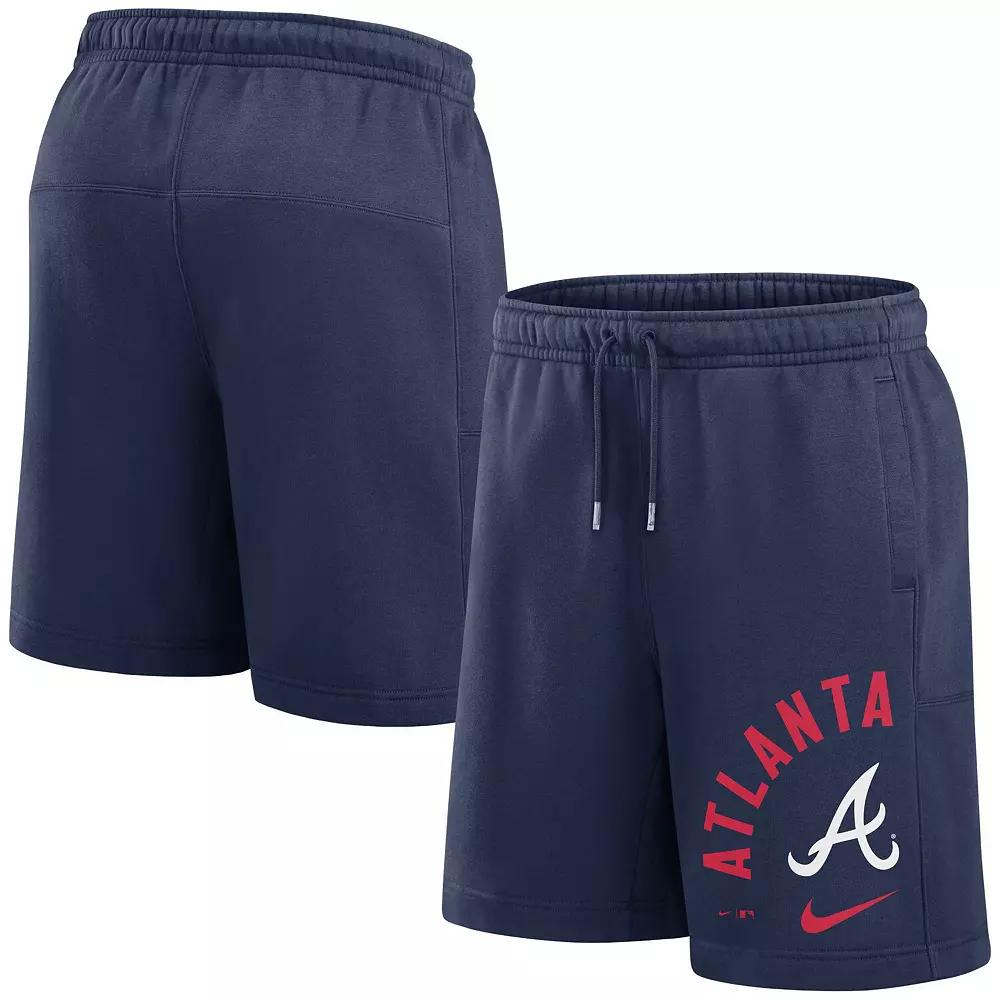 Men's Nike Navy Atlanta Braves Arched Kicker Shorts,  Product Image