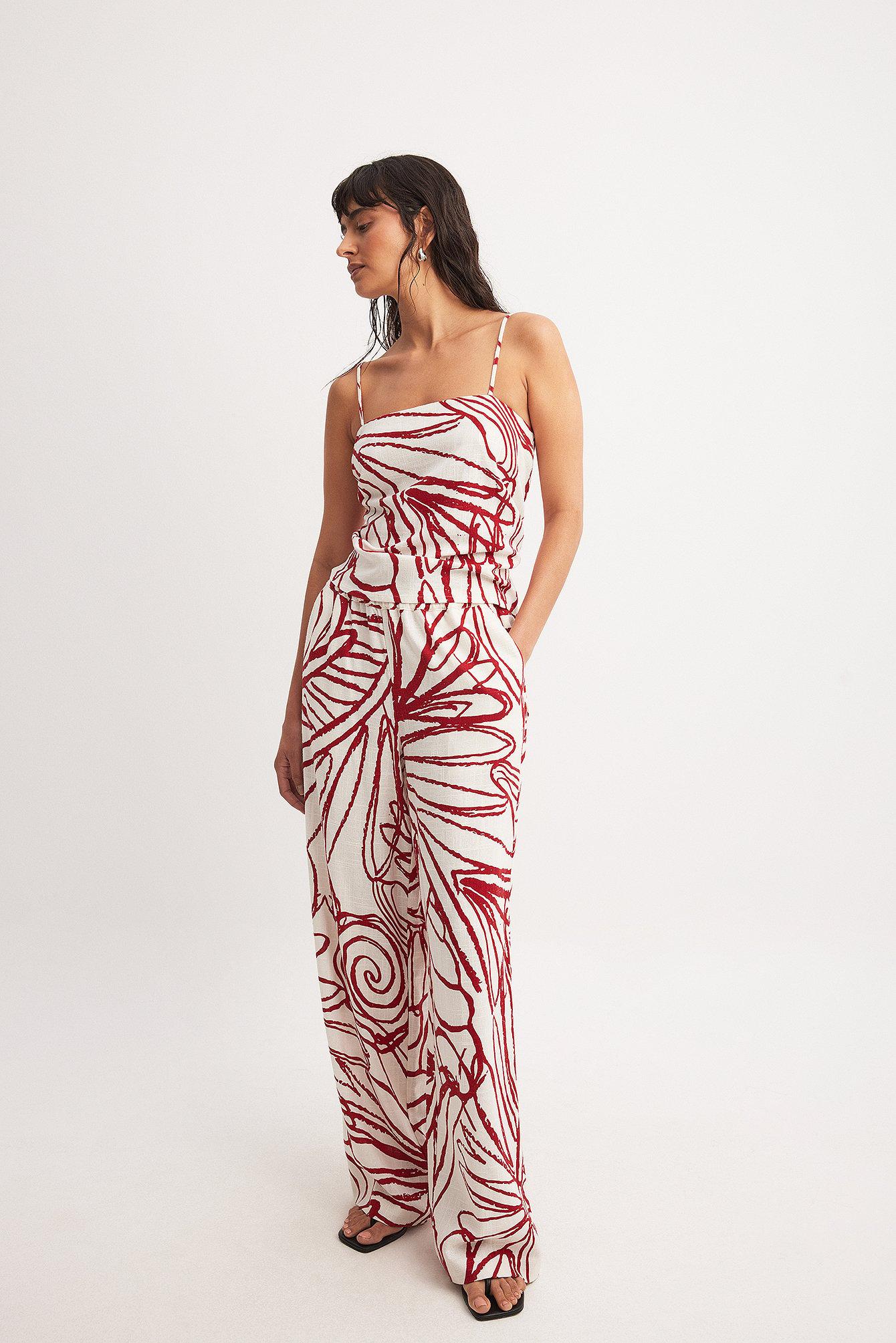 Linen Blend Pants Product Image