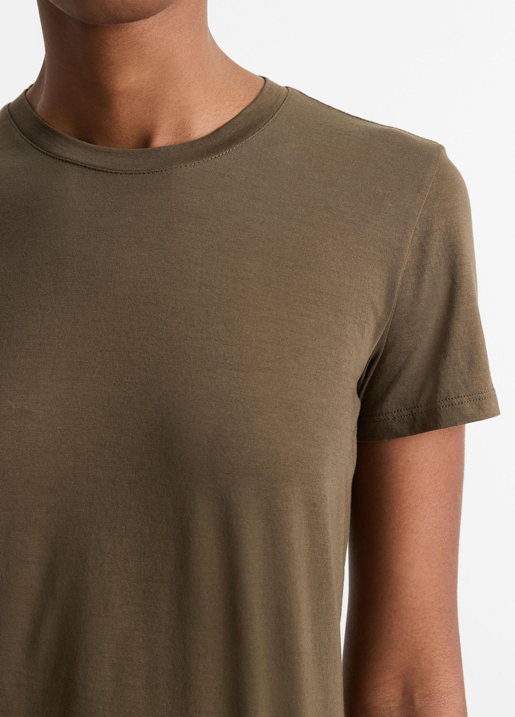 Essential Pima Cotton Crew Neck T-Shirt Product Image