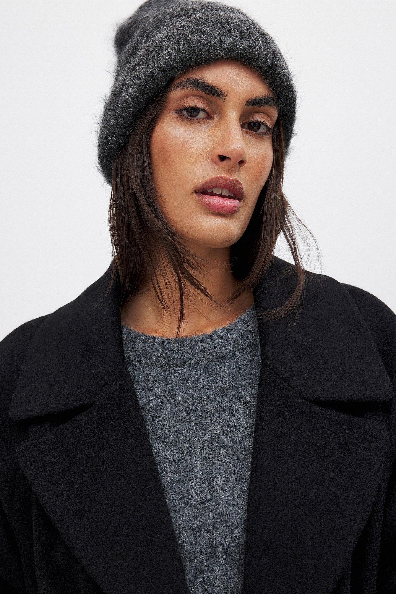 Alpaca Blend Hairy Beanie Product Image