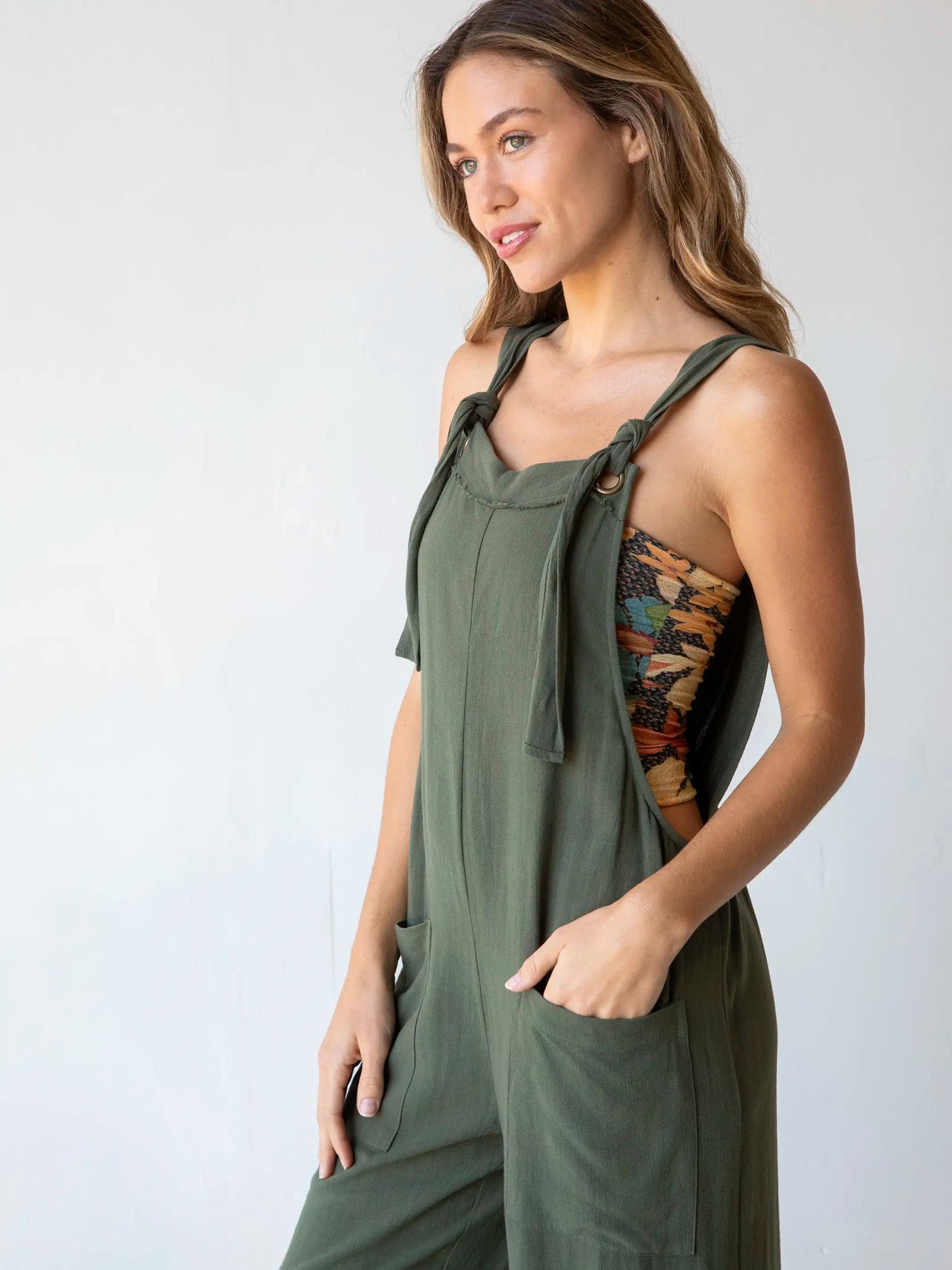 Carly Jumpsuit - Olive Product Image