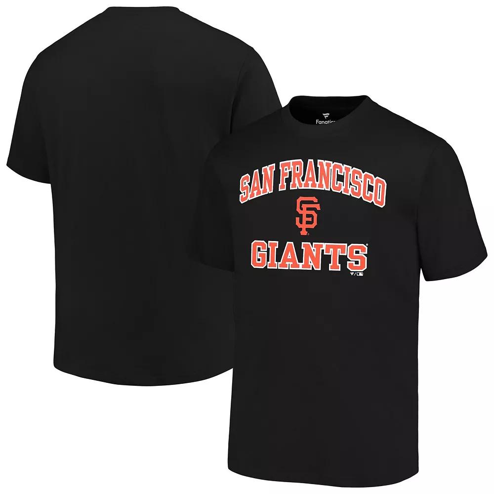 Men's Profile Black San Francisco Giants Big & Tall Heart & Soul T-Shirt,  Product Image
