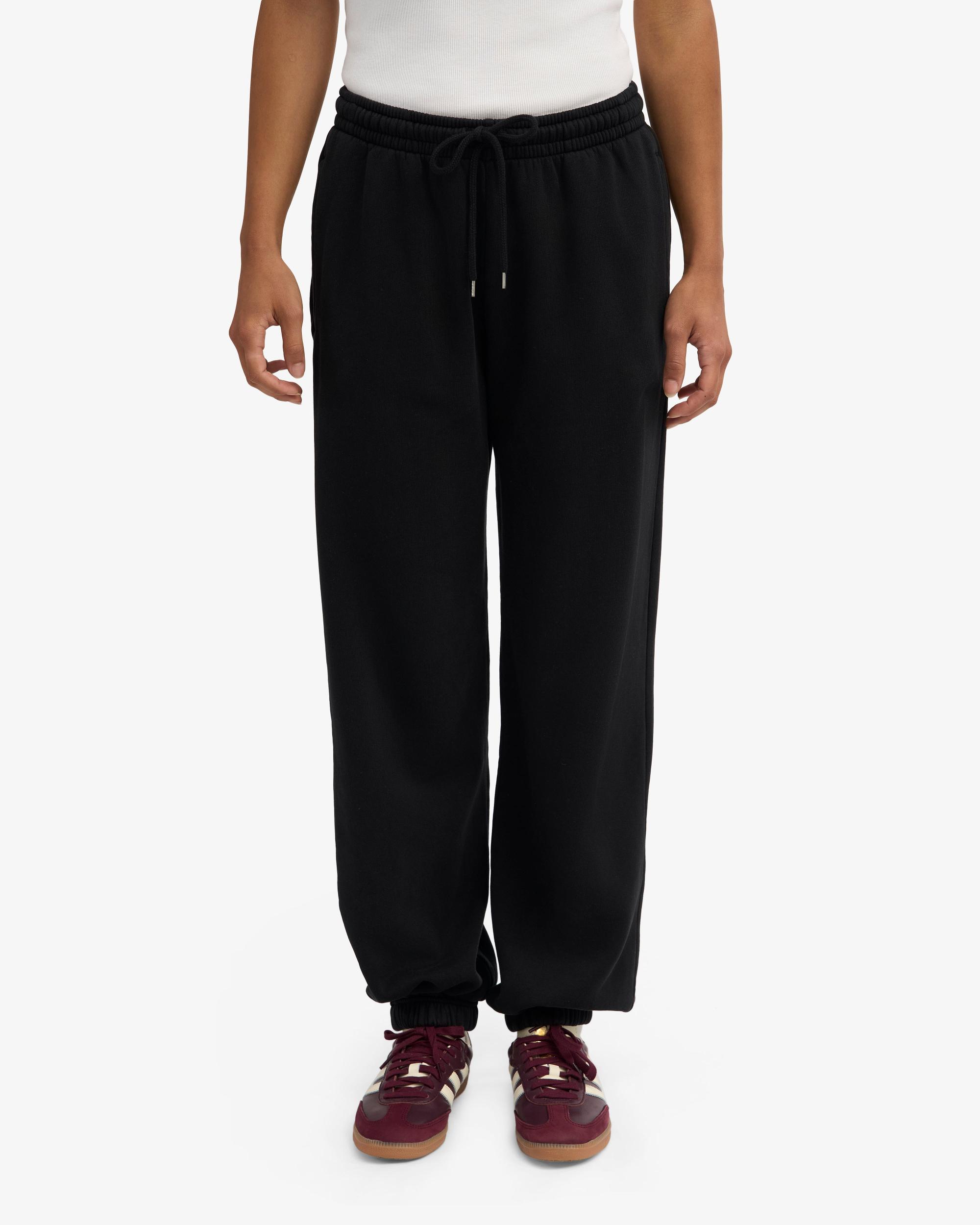 Organic Relaxed Sweatpants - Deep Black Product Image