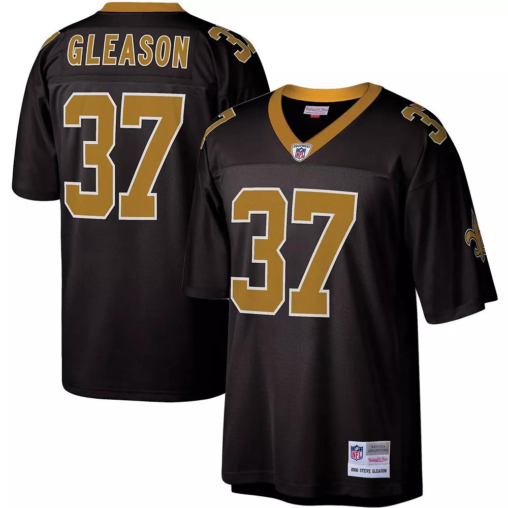 Men's Mitchell & Ness Steve Gleason Black New Orleans Saints Legacy Replica Jersey, Size: 4XL Product Image