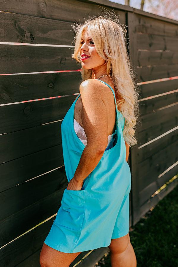 Beach Retreat Romper in Turquoise Curves Product Image