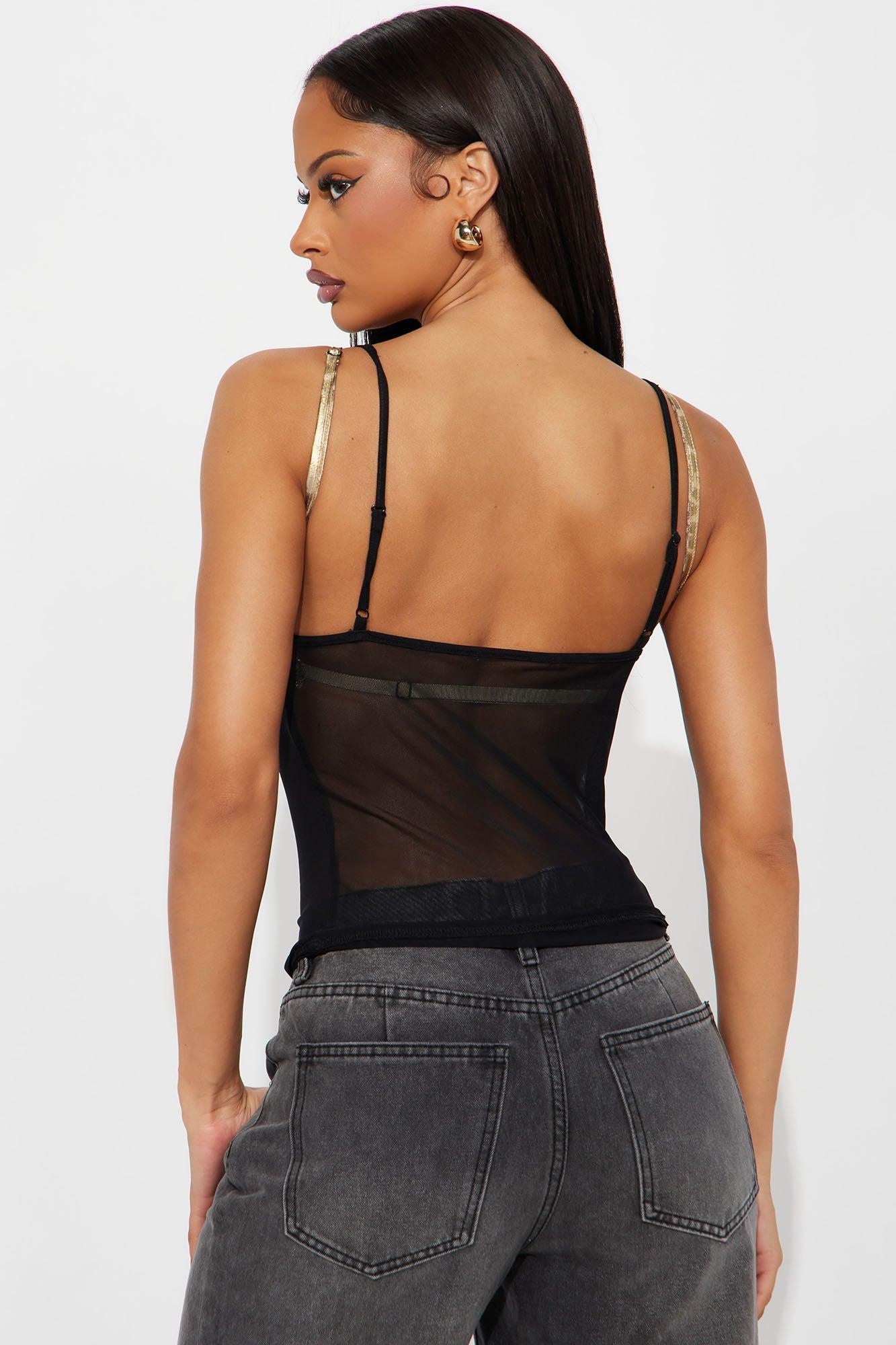 Vivid Nights Cami And Bralette 2 Piece Set - Black/combo Female Product Image