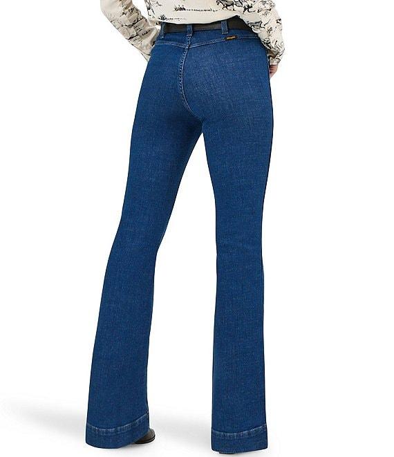 Wrangler® x Lainey Wilson Bare Back Pintucked Flare-Leg Jeans Product Image