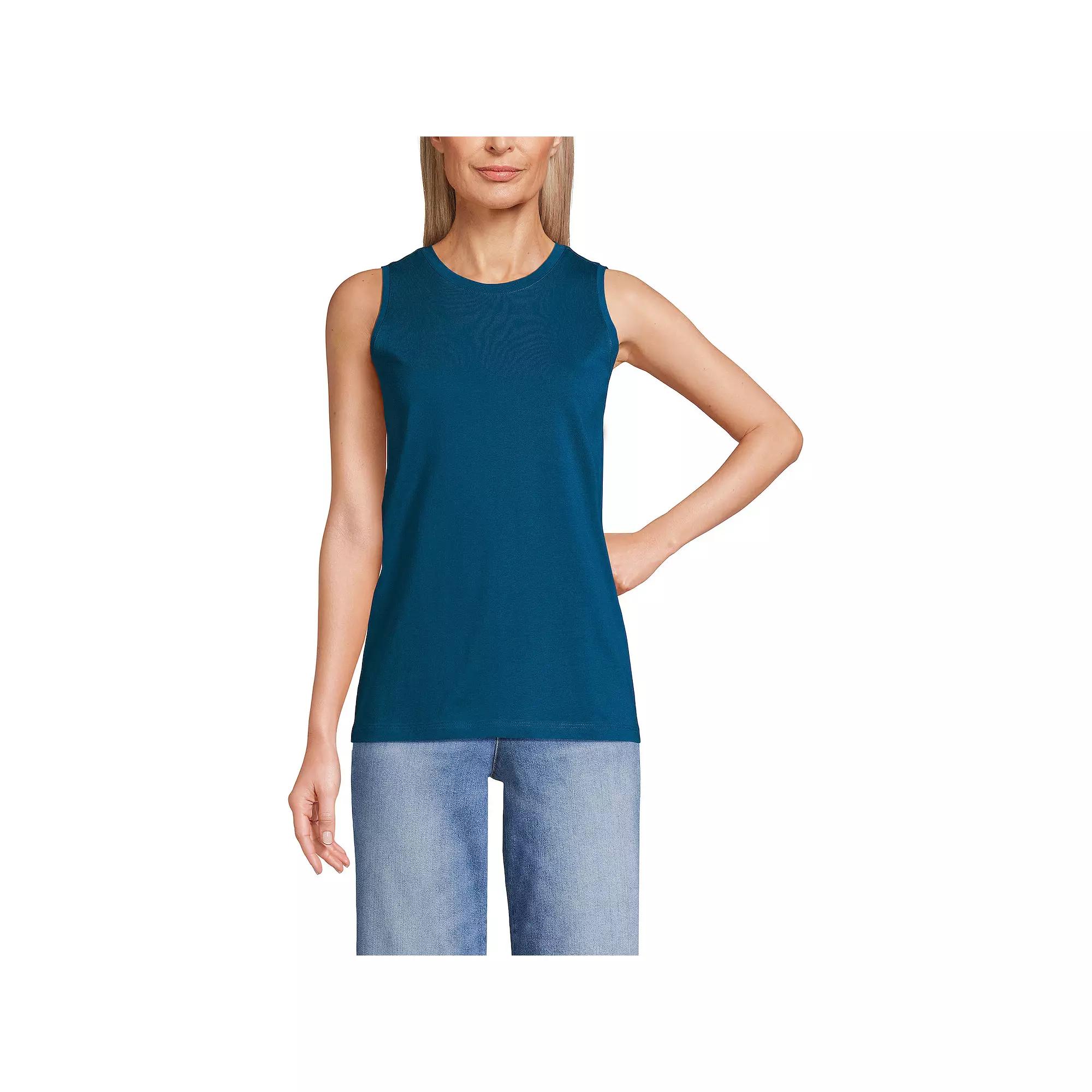 Petite Lands' End Power Performance Tunic Tank Top, Women's,  Product Image