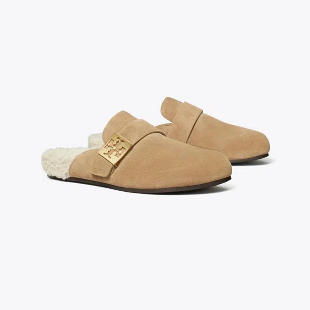 TORY BURCH Mules Mellow In Shearling Color Taupe In Brown Product Image