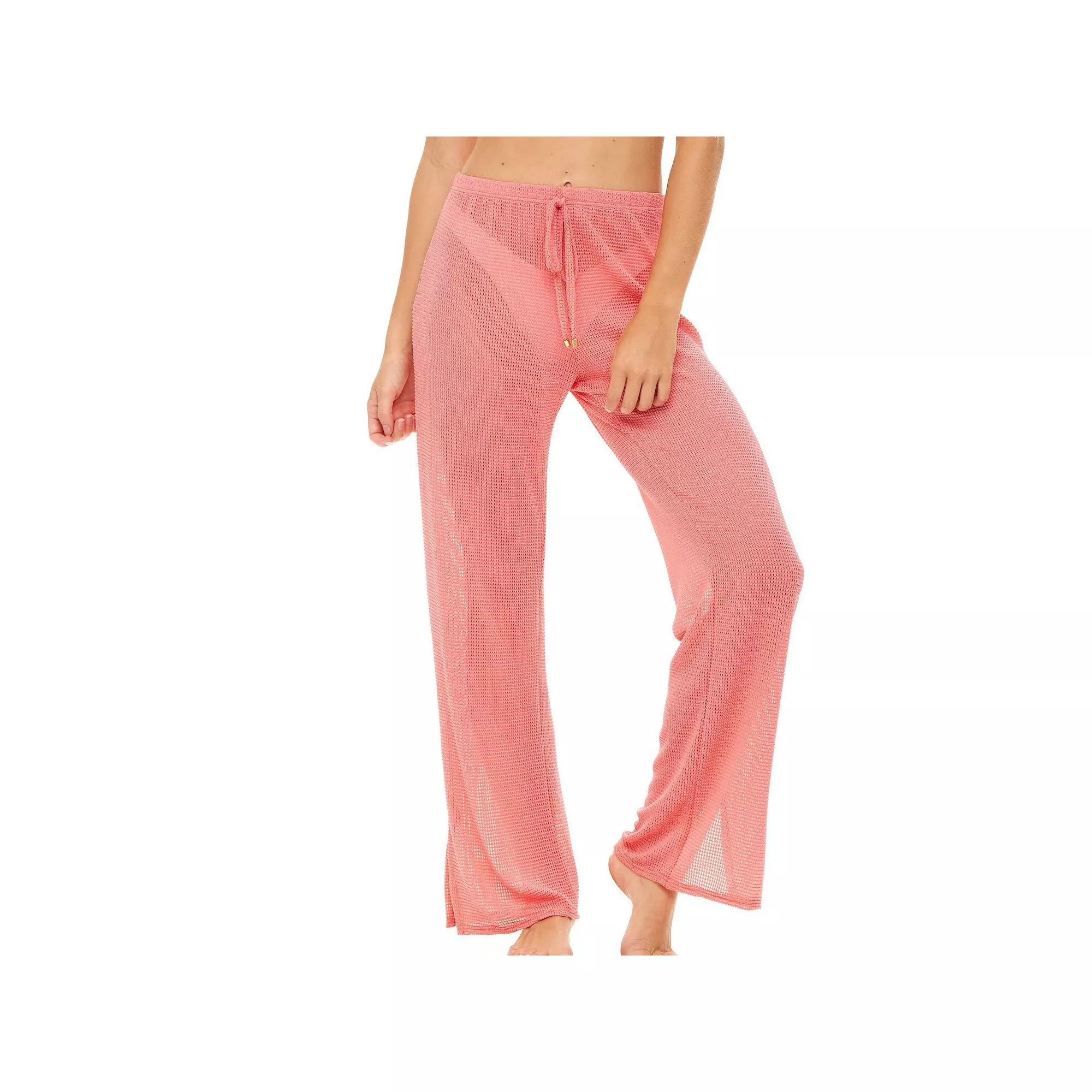 Women's Jordan Taylor Textured Mesh Swim Cover-Up Pants,  Product Image