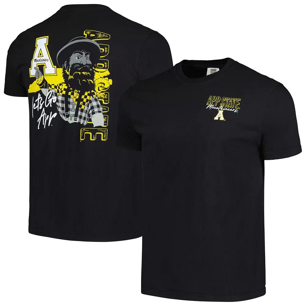 Men's Black Appalachian State Mountaineers Hyperlocal Comfort Colors T-Shirt, Size: Medium, App Black Product Image