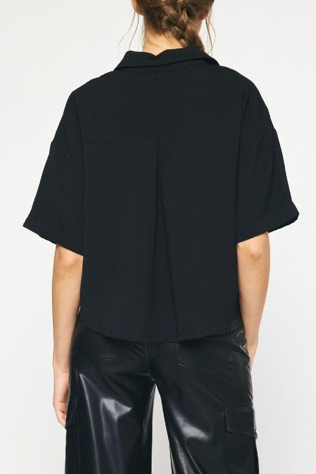 Waffled Button Up Product Image