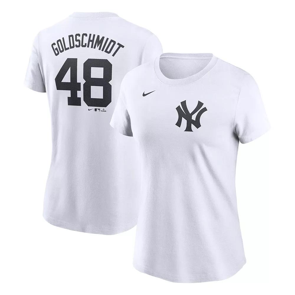 Women's Nike Paul Goldschmidt White New York Yankees Fuse Name & Number T-Shirt,  Product Image