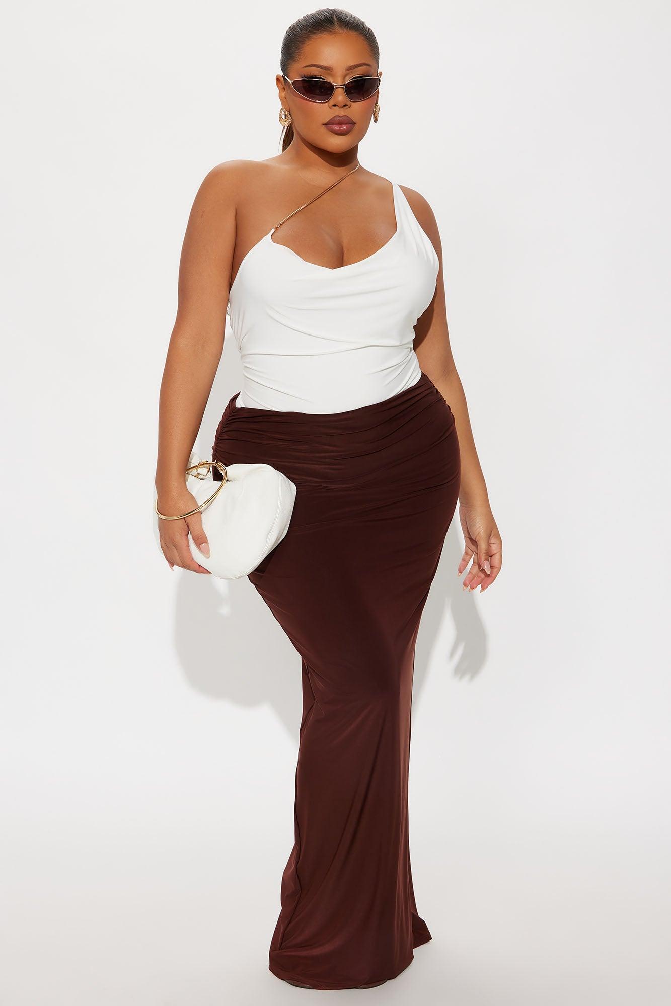 Wren One Shoulder Bodysuit - White Female Product Image