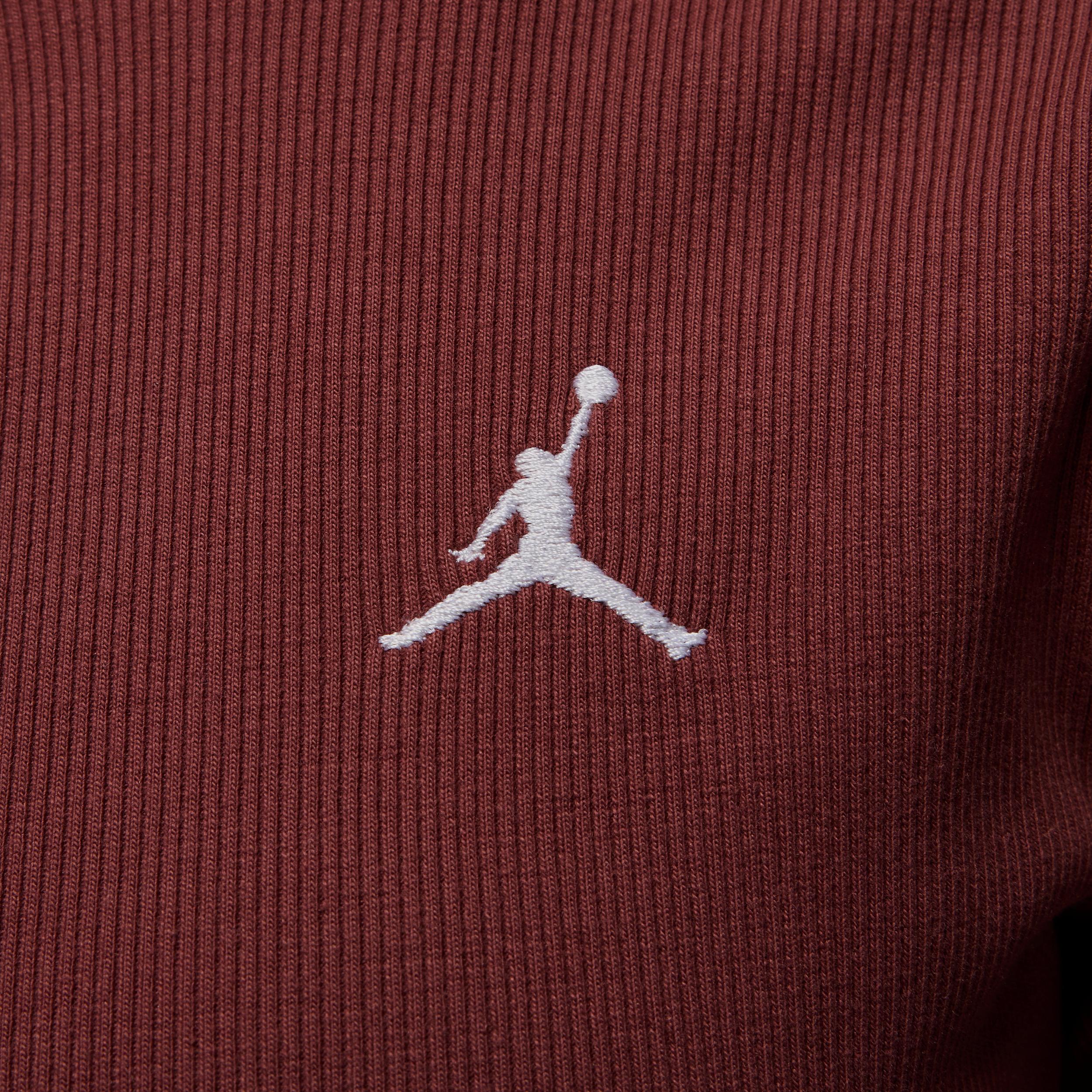 Womens Jordan 1/2-Zip Long-Sleeve Knit Dress | HF9477-010 Product Image