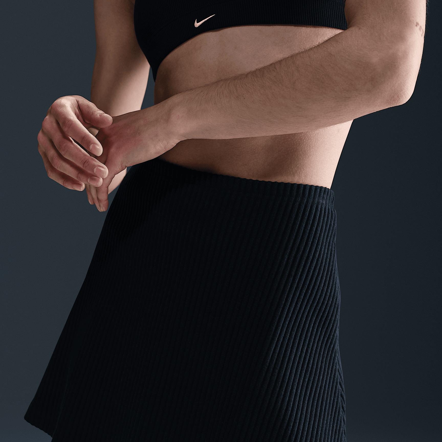 Womens Nike Sportswear Chill Knit Ribbed Mini Skirt | HJ1839-010 Product Image